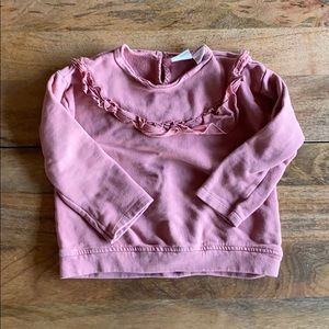 Zara Toddler Ruffle Sweatshirt